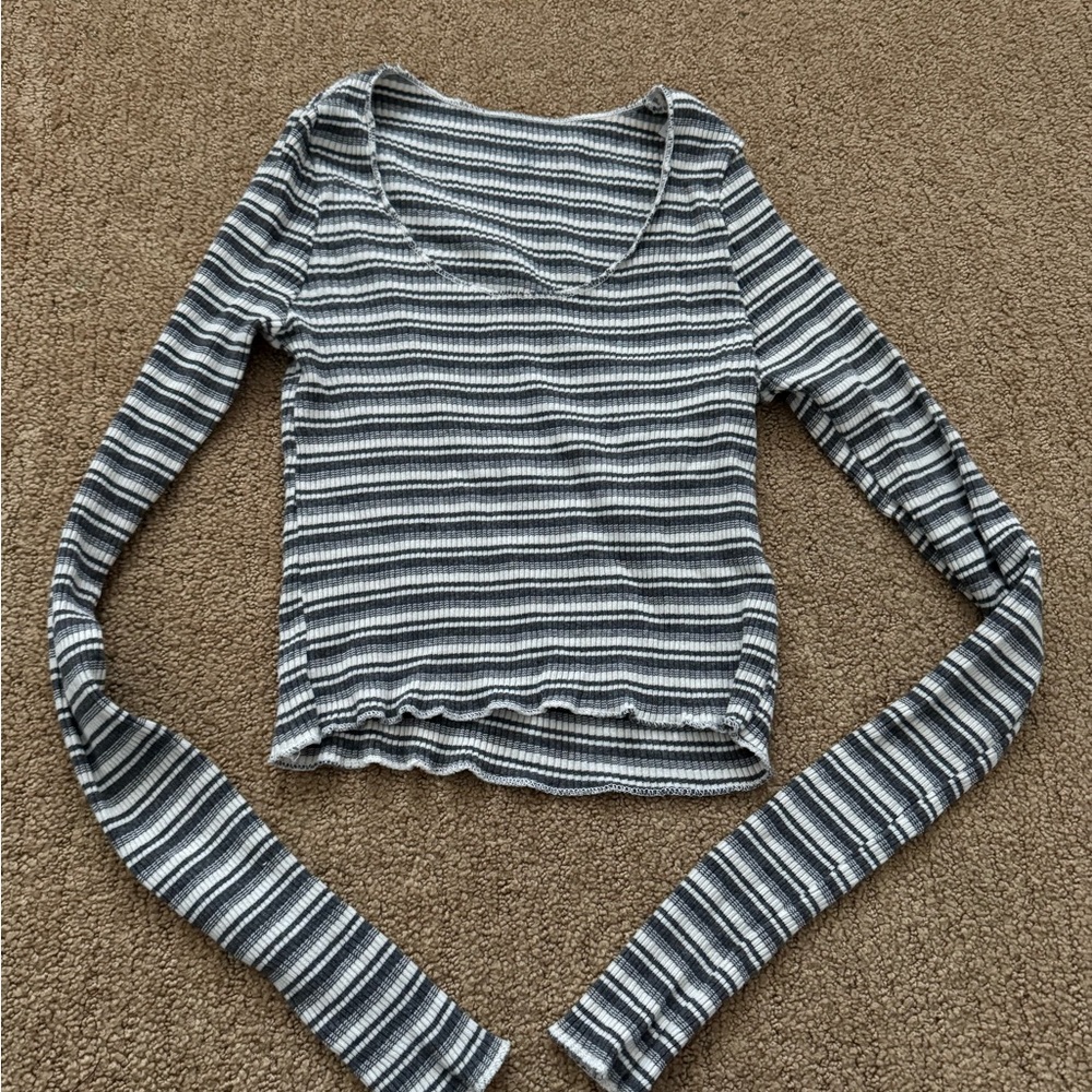 Striped Long Sleeve Top